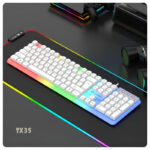 TX35 Limeide RGB Suspension Backlit Lightweight Luminous Wired Gaming Keyboard - Image 14