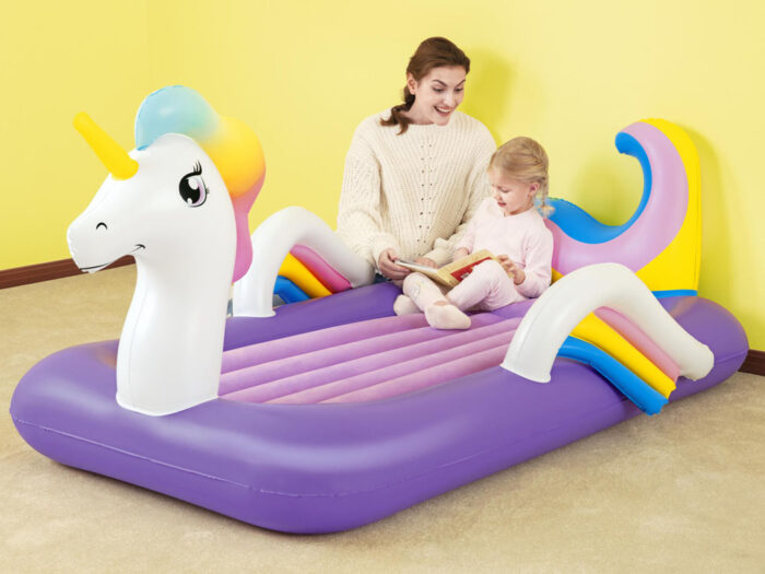 Bestway 67713 Inflatable DreamChaser Children Unicorn Airbed - Image 1
