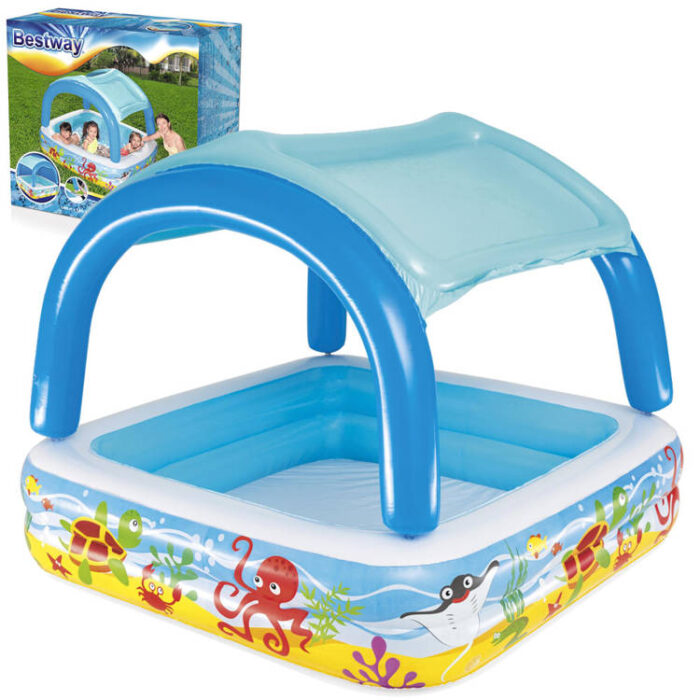 Bestway 52192 Canopy Inflatable Kids Paddling Pool - Image 1