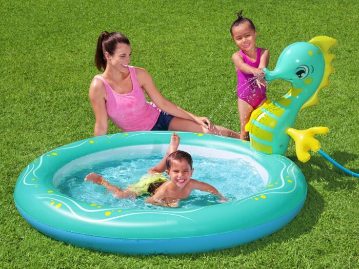 Bestway 53114 Inflatable Pool SEAHORSE SPRINKLER 188 X 160 X 86 Cm - Image 1