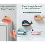 Pack Of 3 Fish-Shaped Double-Layer Adhesive Waterproof Soap Bar Holder Stand Rack For Bathroom, Shower, And Kitchen Walls - Image 13