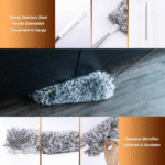 Extendable Telescope Microfiber Duster Long Handle For Cleaning Dust, Dirt And Stains - Image 5