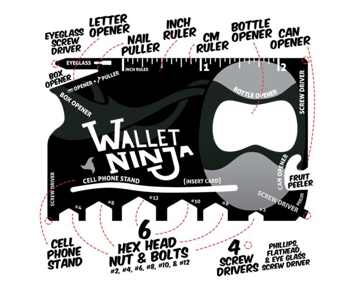 Ninja 18 In 1 Multi-Purpose Tool Pocket Hand Tools Camping Tool - Image 1