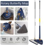 Adjustable 360 Degree Rotatable Butterfly Triangle Cleaning Mop - Image 10