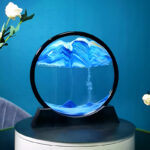 Dynamic 3D Sandscape Glass Art Fascinating Flowing Sand Frame for Elegant Home Decor - Image 18