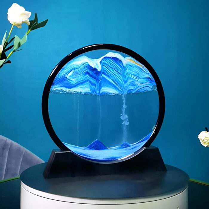 Dynamic 3D Sandscape Glass Art Fascinating Flowing Sand Frame for Elegant Home Decor - Image 18