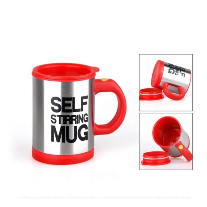 Coffee Mug Creative Stainless Steel Self Stirring With Lid Automatic Mixing Lazy Insulated Cup - Image 13