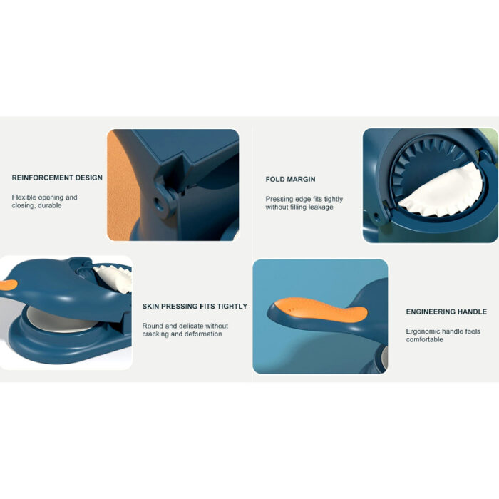 Multifunctional Manual Press 2-In-1 Dumpling Maker Set For Easy Homemade Dumplings - Image 9