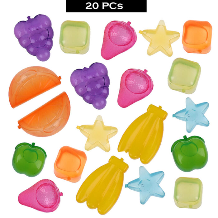 2 Packs Of 10 PCs Reusable Multi-Shaped Silicone Ice Cubes - Image 5