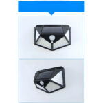 100 LEDs Rechargeable Motion Sensor Solar Interaction Waterproof Wall Lamp - Image 13