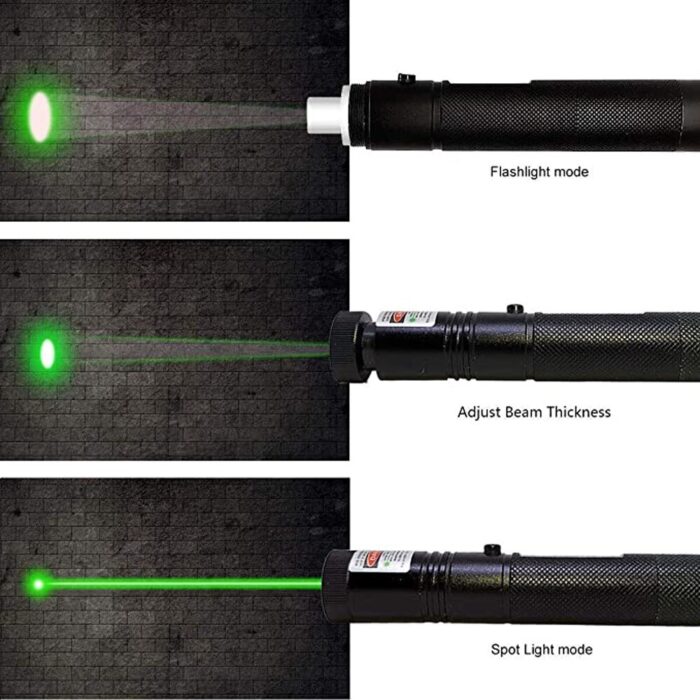 Multifunctional High Quality Green Laser Pointer Pen With Safety Lock Key - Image 4