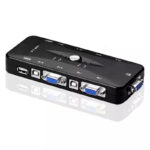4 Port USB 2.0 KVM Switch Box Universal Adapter