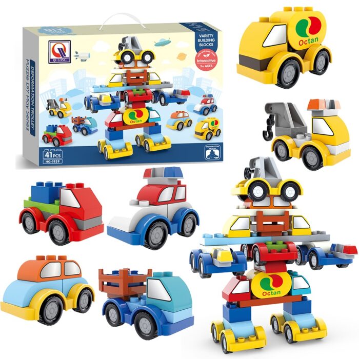 41Pcs Kid DIY Colorful Building Blocks Funny Toy Play Set - Image 1