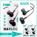 Pack Of 2 SOVO SH-55 Haylou High Fidelity Sound Quality Handsfree