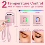 Compact and Rechargeable Mini Electric Eyelash Curler for Quick Long-Lasting Curling Ideal Tool for Women - Image 3