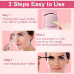 Compact and Rechargeable Mini Electric Eyelash Curler for Quick Long-Lasting Curling Ideal Tool for Women - Image 9