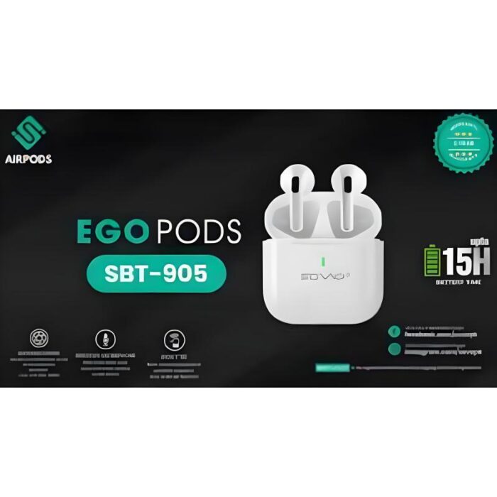 SOVO Ego Pods SBT-905 Touch-Control Waterproof Wireless Airpods For Ultimate Convenience - Image 5