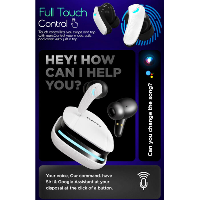 Dany Matrix Airdots 400 - True Wireless Earbuds with Quad Mic ENC, Gaming Mode & 40H Playtime - Image 7