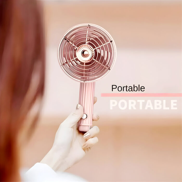 Compact Mini Portable USB Rechargeable Lightweight Handheld Cooling Fan With Adjustable Angle For Living Room, Bedroom And Office - Image 6