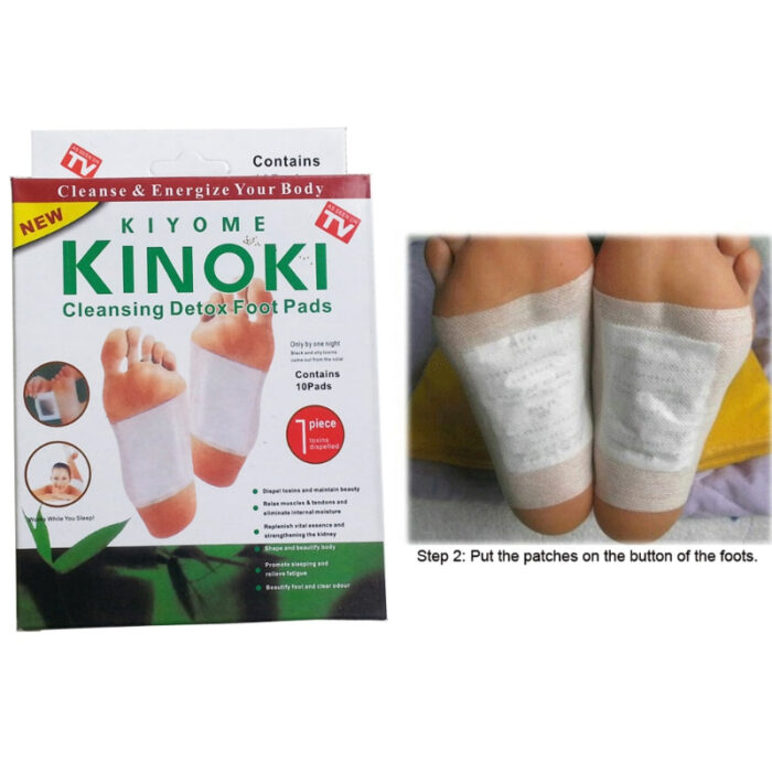 Pack Of 2 Kinoki Detox Foot Pads Patches Relaxation Massage Relief Stress Feet Care - 20 Pads In Two Boxes - Image 6