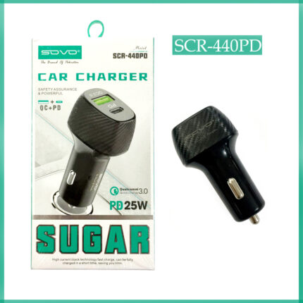 SOVO SCR-440PD SUGAR 25W PD Quick Charge Car Charger