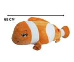 Clown Fish Soft Stuffed Plush Sea Animal Pillow for Kids Boys & Girls Birthday Gifts (Color: Orange and White Size: 65 cm) - Image 2