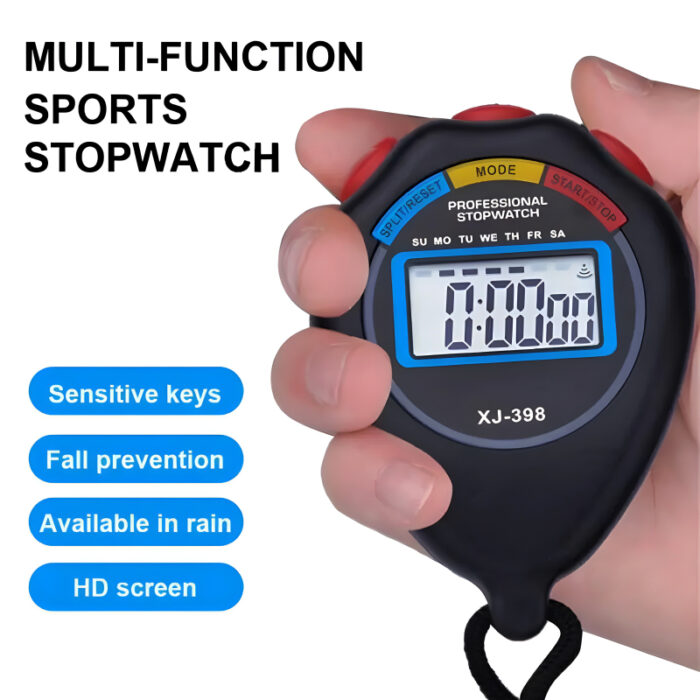 XJ-398 XINJIE Multi-Functional Portable Professional Digital Sports Stopwatch - Image 1