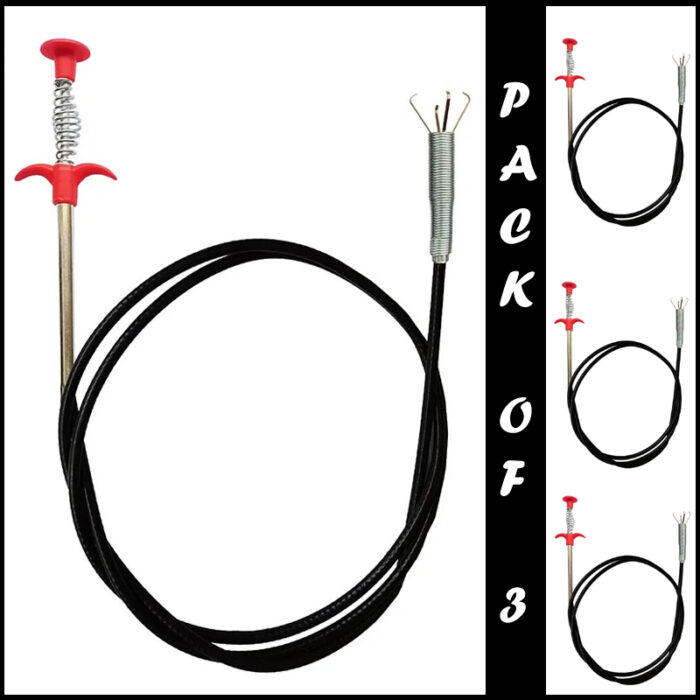 Pack of 3 Pcs Flexible Hand-Pinch Sewer Picker With Pressable Garbage Clip For Efficient Dredging - Image 13