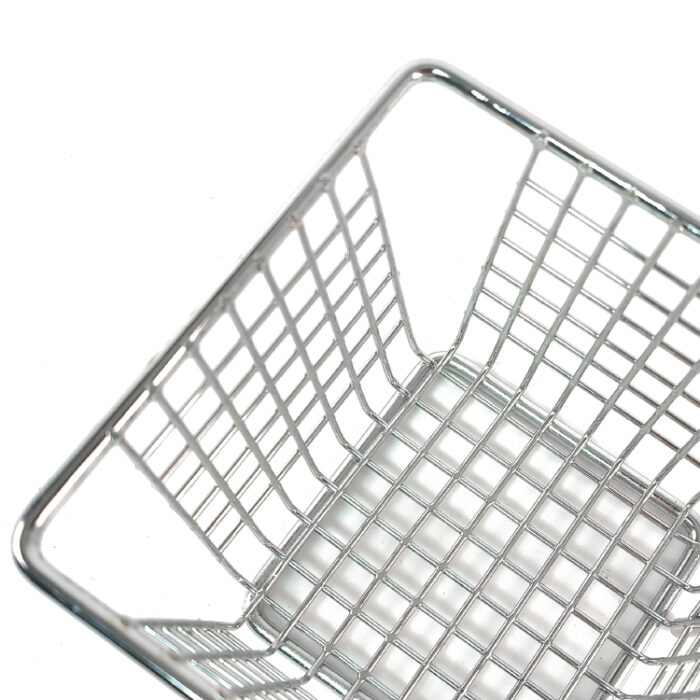 Mini Square Multi-Purpose Stainless Steel French Fries Serving Basket - Image 9