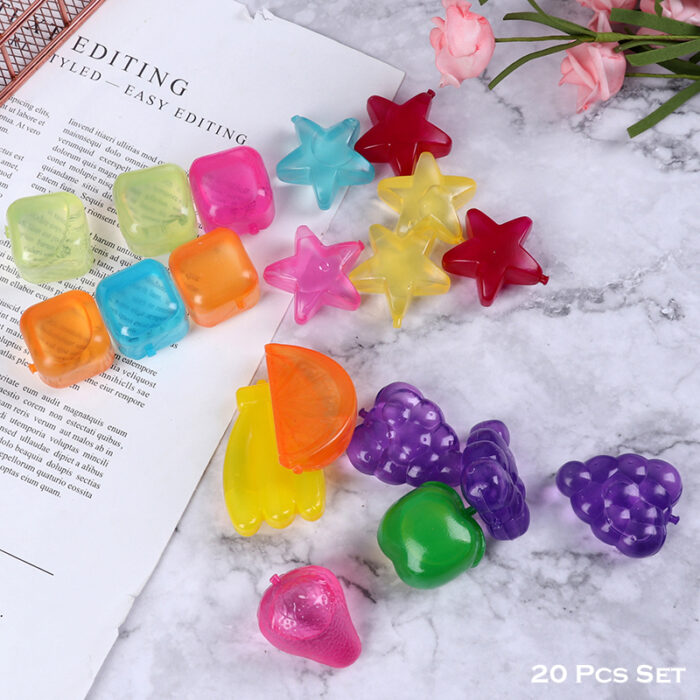 2 Packs Of 10 PCs Reusable Multi-Shaped Silicone Ice Cubes - Image 9