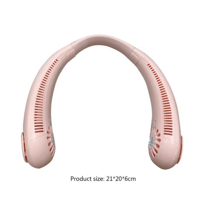 Mini Portable USB Rechargeable Leafless Hanging Neck Fan With 360° Airflow - Image 10