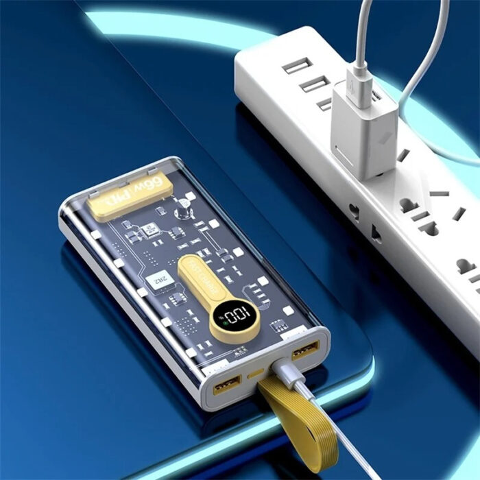 Maphie 20000mAh Portable PD66W Transparent Two Way Fast Charging Power Bank With Multiple Protection Features - Image 9
