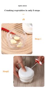 Mini Food Garlic Vegetable Grinder Chopper Multi-Function Manual Food Processor - Image 6