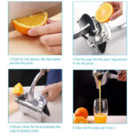 Manual Juice Squeezer Aluminum Alloy Heavy-Duty Hand Pressed Fresh Juice Extractor - Image 5