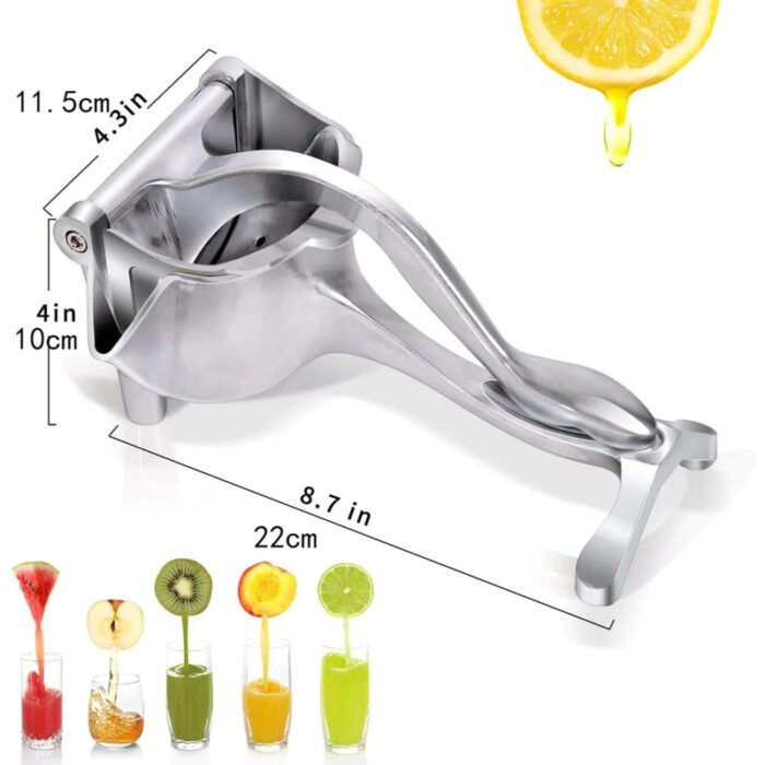 Manual Juice Squeezer Aluminum Alloy Heavy-Duty Hand Pressed Fresh Juice Extractor - Image 7