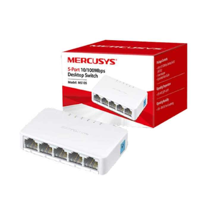 MS105 Mercusys 5-Port 10/100Mbps Desktop Switch - Image 1