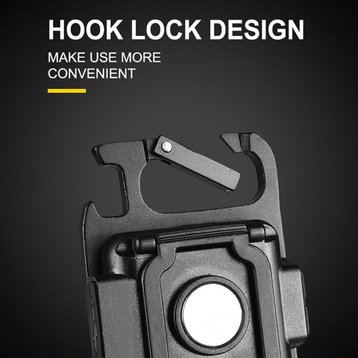 Pack of 2 Portable Multifunctional Super Bright COB Rechargeable Keychain Lights - Image 9