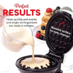 Compact 4-Inch Non-Stick 350-Watt Electric Mini Waffle Maker Machine - Image 3