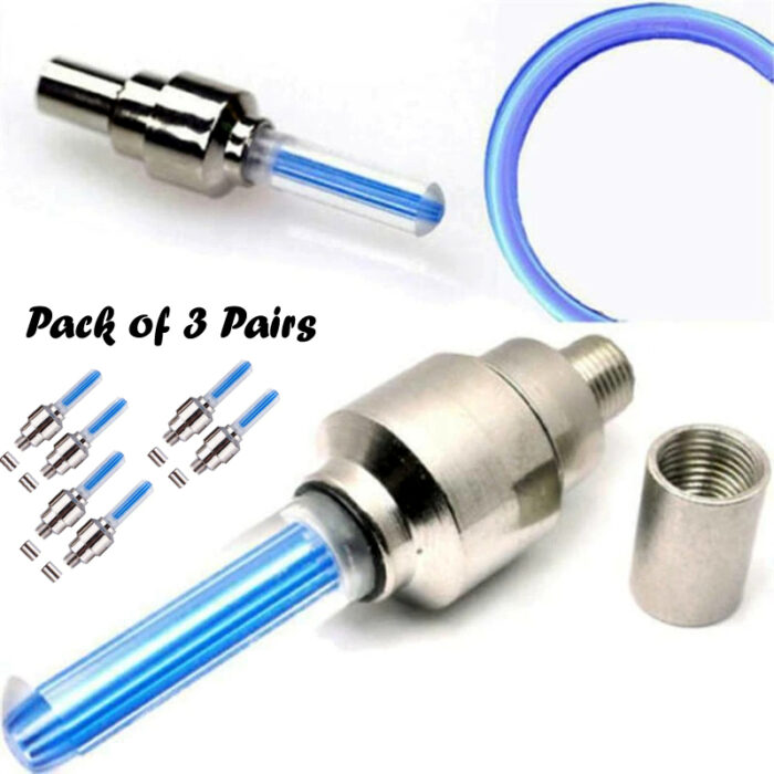 Pack Of 3 Pairs LED Tire Valve Caps Lights For Motorcycle, Mountain And Road Bikes - Image 6