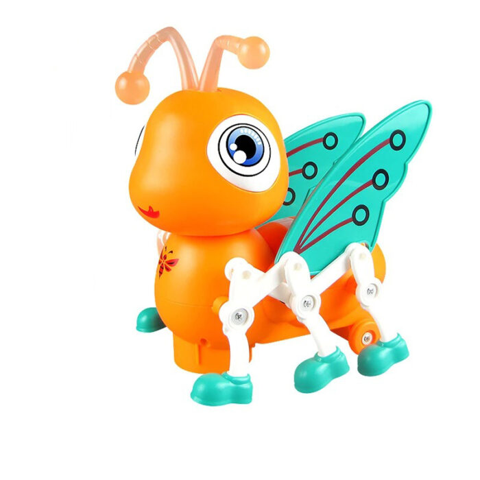 Musical Electric Singing Cute Bee Toy For Kids With Rotating Head And Flashing Antennas - Image 1