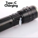 P27 LED COB Multi-Functional Tactical Metal Flashlight With Telescopic Zoom And USB Charging - Image 4
