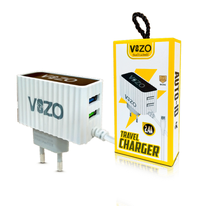 Kw300 2.4A Fast Travel Charger | Android Iphone Phone Charger with Data Cable - Image 1