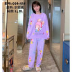 2 Pcs/Set Tops + Warm Pant Extra Soft Fleece Polyester Women Pajama Sets Cartoon Flannel Sleepwear - Image 5