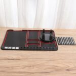 Non Slip Dashboard Matt With Phone Holder Keychain Coins Card Holder - Image 2