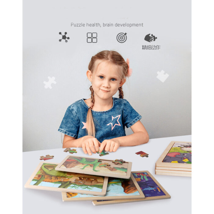 24 PCS Wooden Educational Puzzle Toy For Early Learning - Image 8