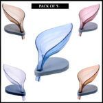 Pack Of 5 Leaf-Shaped Non-Slip Bathroom Soap Holders Creative Kitchen Soap Rack - Image 13
