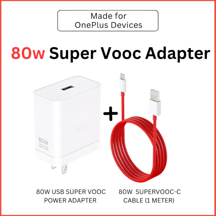 OnePlus 80W Power Adapter Suit with Warp Charge and SuperVOOC-Supported Type-C Cable - Image 11