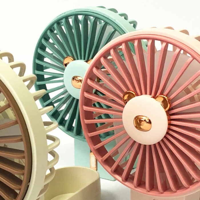 DD 5608 Mini Cute Foldable Handheld Desktop USB Fan With Lightning Function - Image 4
