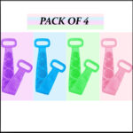 Pack Of 4 Silicone Back Scrubber Soft Loofah Bath Towel And Massage Belt - Image 5