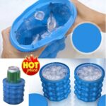 Lattices Silicone Ice Bucket Ice Cooler Cube Maker Cabinet Space Saving Kitchen Tool - Image 4